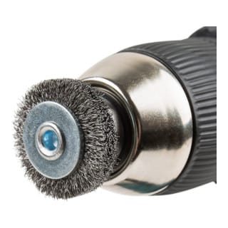 STIER Rundbürste Ø 27 mm, Schaft-Ø 6 mm, 0,15 mm, gewellt, Stahl