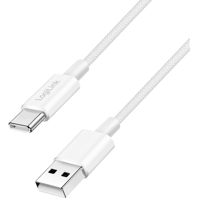 LOGILINK CU0320 - Sync- & Ladekabel, USB-C -> A, 60 W, weiß, 0,5 m