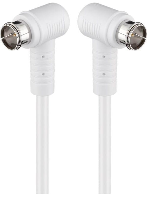 Pro Angled SAT antenna cable (80 dB) 2x shielded 3.5m