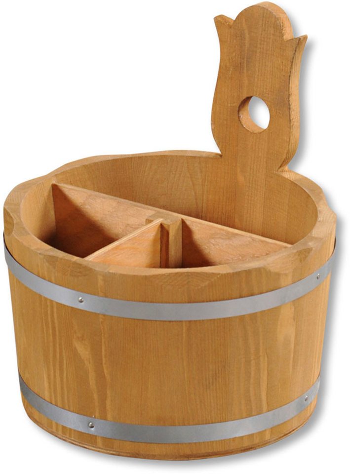 KESPER® Besteckträger Besteckbehälter, Kiefer, FSC, (1-tlg), mit 3-fach Einteilung Bild 3