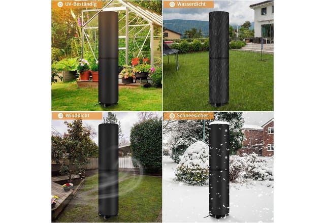 LuxusKollektion Solarabdeckplane Solardusche Abdeckung 600D Oxford Schutzhülle für Gartendusche