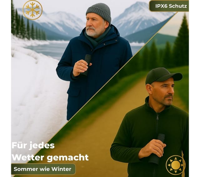 AlpinSpirit Monokular 12x50 mit Nitrogen, inkl. Handschlaufe [IPX6,FMC & BAK4] Monokular (HD Weitsicht Fernrohr,Monocular, wasserabweisend, für Jagd & Wandern)