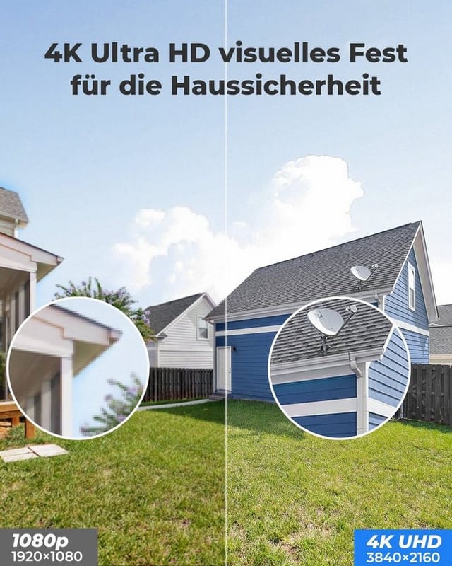 Reolink Überwachungskamera RLC-820A 4K UHD PoE (Außenbereich, 1-tlg., Personen-/Autoerkennung, 8MP, IP66 Wasserfest, Audio Aufnahme)