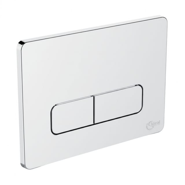 Plaque De Commande Wc W3709aa Ideal Standard, Double Touche, Chromé