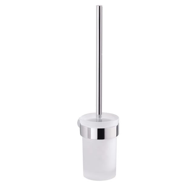 Wand-wc-bürste Chrom Mit Satiniertem Glasbehälter Palazzo