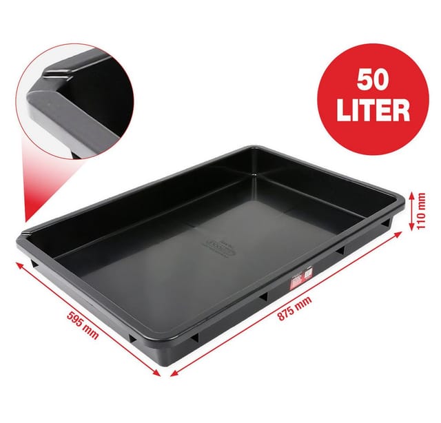 Ks Tools 150.9592 Mehrzweckwanne, 50 Liter, Extra Flach