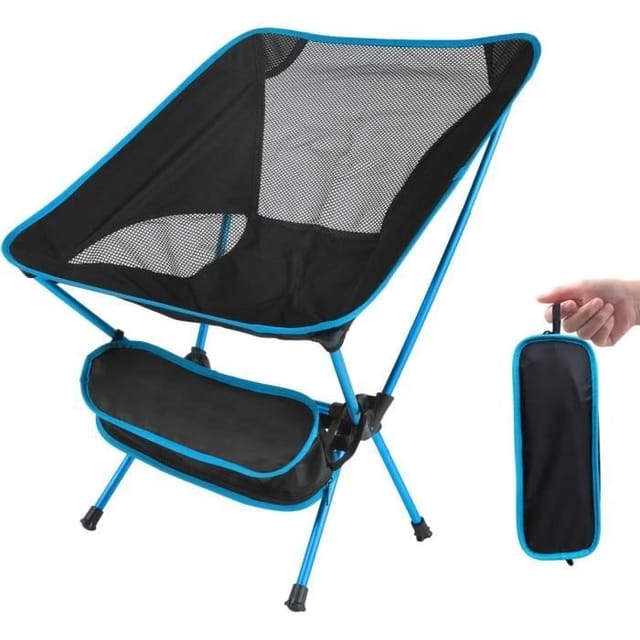 Klappbarer Campingstuhl - Rosedoes - Mit Armlehnen - Leichte Aluminiumlegierung - Tragkraft 105 Kg