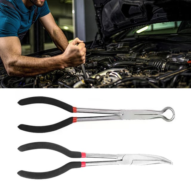 11 Zoll Lange Zündkerzenzange Mit Ringkopf, 280 Mm Spitze Zum Entfernen Von Zündkerzenkabeln