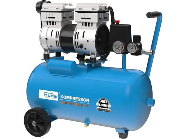 Güde Flüster Kompressor Airpower 150/8/24 Silent 24l 8bar 3tlg Set