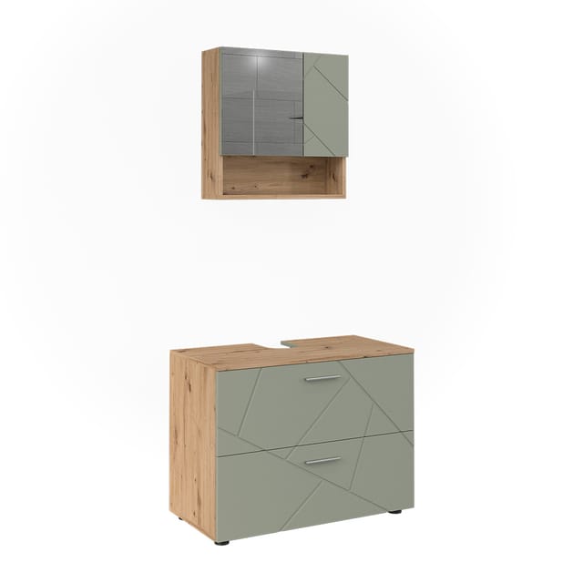 Badmöbel-set Irma, Salbeigrün, 2 Teile, Vicco