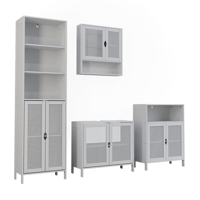 Badmöbel-set Liora, Weiß, 4 Teile, Vicco