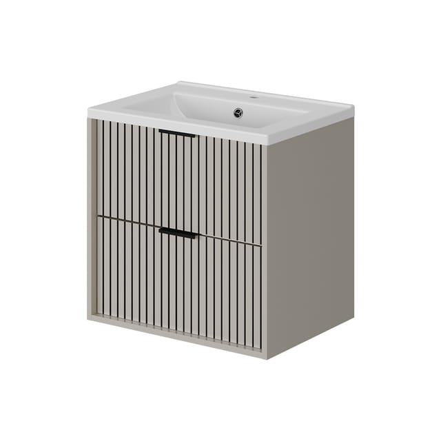 Waschtischunterschrank Ruford, Cashmere, 60 X 57 Cm Mit Waschbecken, Vicco