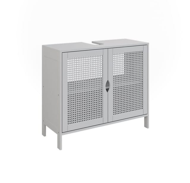 Waschbeckenunterschrank Liora, Weiß, 68 X 60 Cm Mit 2 Türen, Vicco