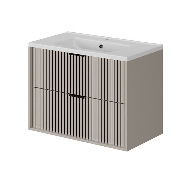 Waschtischunterschrank Ruford, Cashmere, 80 X 57 Cm Mit Waschbecken, Vicco