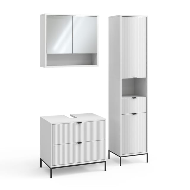 Badmöbel-set Eliza, Weiß, 3 Teile, Vicco