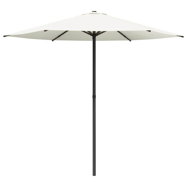 Gartensonnenschirm 230 X 230 Cm Polyester Rechtwinklig Creme Vidaxl