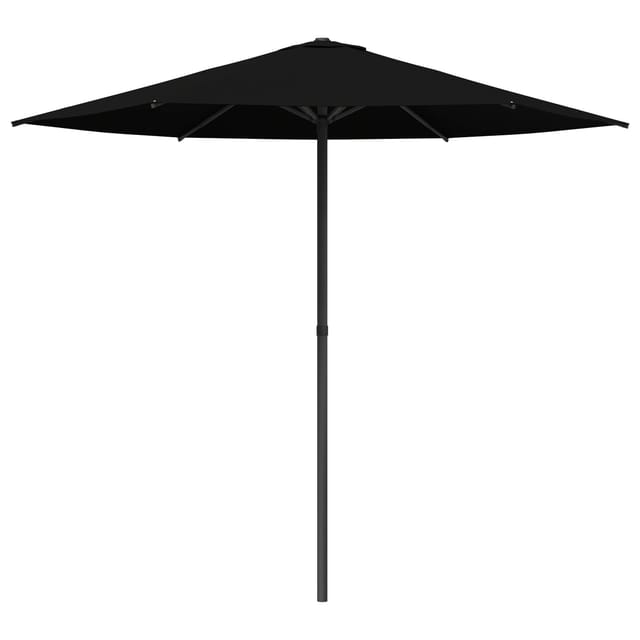 Gartensonnenschirm 230 X 230 Cm Polyester Rechtwinklig Schwarz Vidaxl