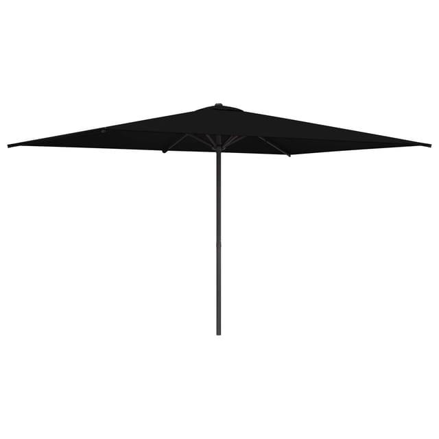 Gartensonnenschirm 200 X 300 Cm Polyester Rechtwinklig Schwarz Vidaxl