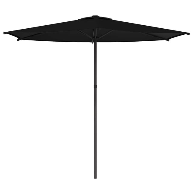 Gartensonnenschirm 270 X 270 Cm Polyester Rechtwinklig Schwarz Vidaxl
