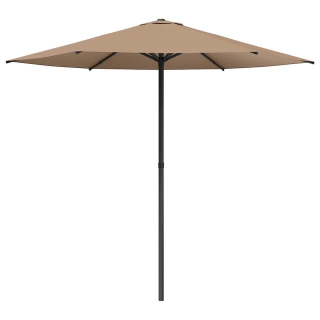 Gartensonnenschirm 230 X 230 Cm Polyester Rechtwinklig Taupe Vidaxl