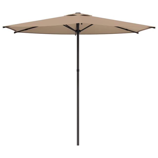 Gartensonnenschirm 270 X 270 Cm Polyester Rechtwinklig Taupe Vidaxl