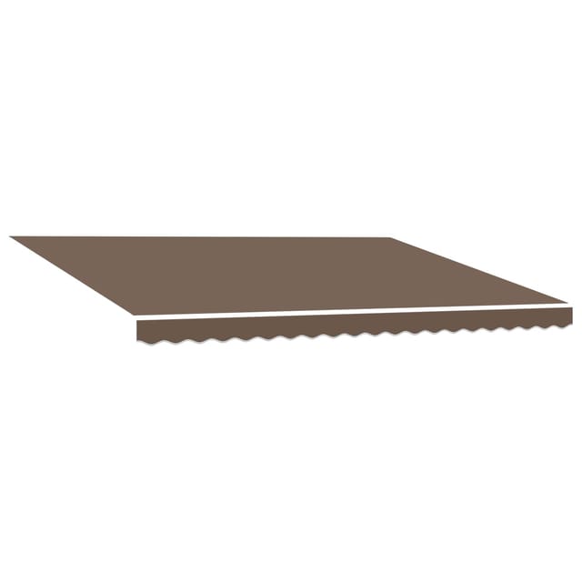 Markisenersatzstoff Taupe 4,5 × 3 M Polyester Vidaxl