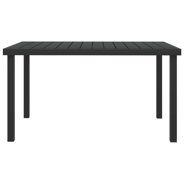 Maison Exclusive - Gartentisch Schwarz 140x90x74 Cm Aluminium Und