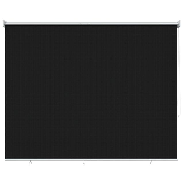 Außenrollo 90% Uv-block Schwarz 200 X 140 Cm Hdpe Vidaxl