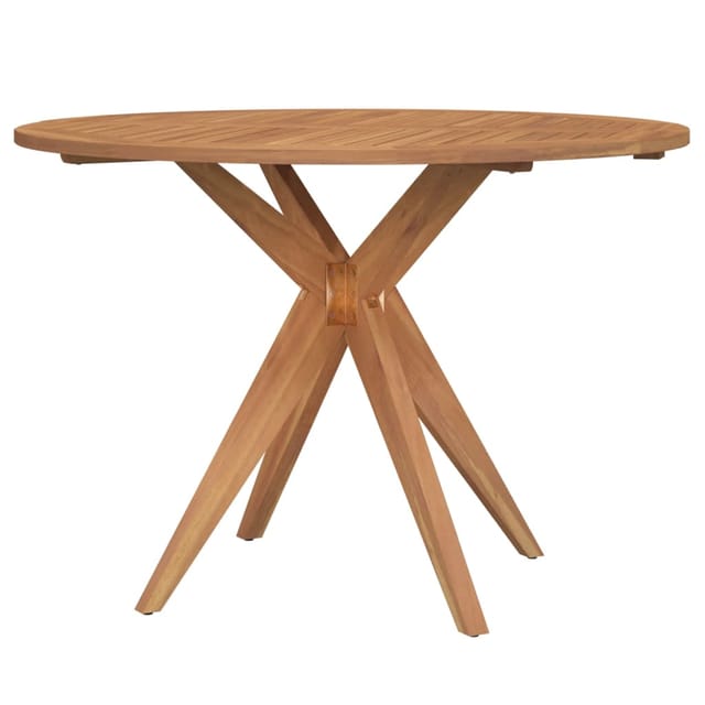 Gartentisch Rund Ø110x75 Cm Massivholz Akazie Vidaxl