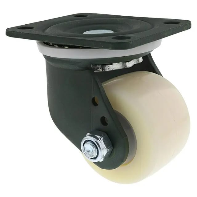 Wagner System Möbel-Lenkrolle RO 6975 (Durchmesser Rollen: 75 mm, Traglast: 1.000 kg, Kugellager, Mit Platte, Farbe Rad: Weiß)