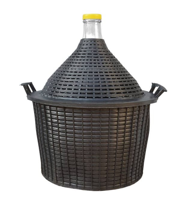 Vina Weinballon 25 L im Schutzkorb