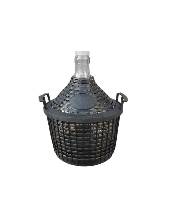 Vina Weinballon 5 L im Schutzkorb