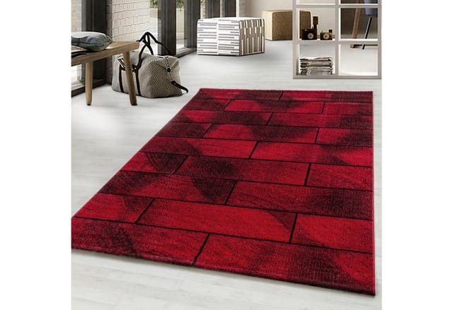 Ayyildiz Kurzflorteppich Beta 1110 Rot 80 cm x 150 cm