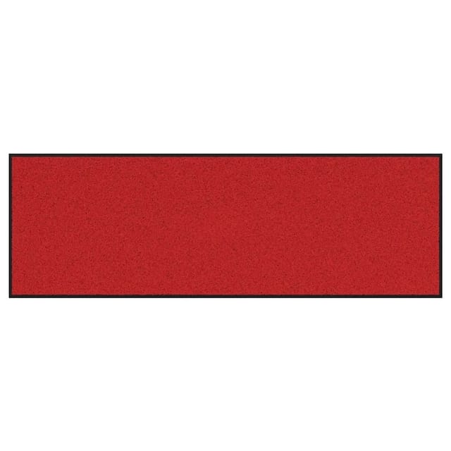 vidaXL Fußmatte Rot und Schwarz 60 x 180 cm Polypropylen und Vinyl 4100792