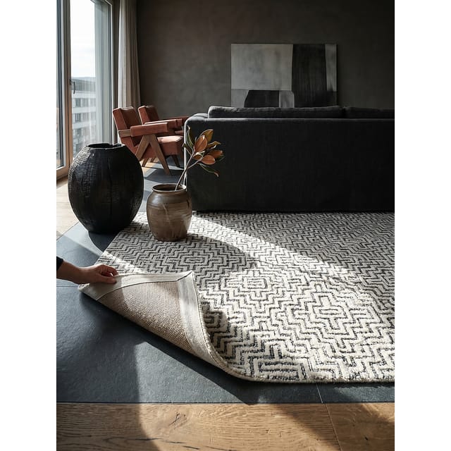 Teppich geometrisch Grau 200 x 300 cm - ARLEN Kadima Design