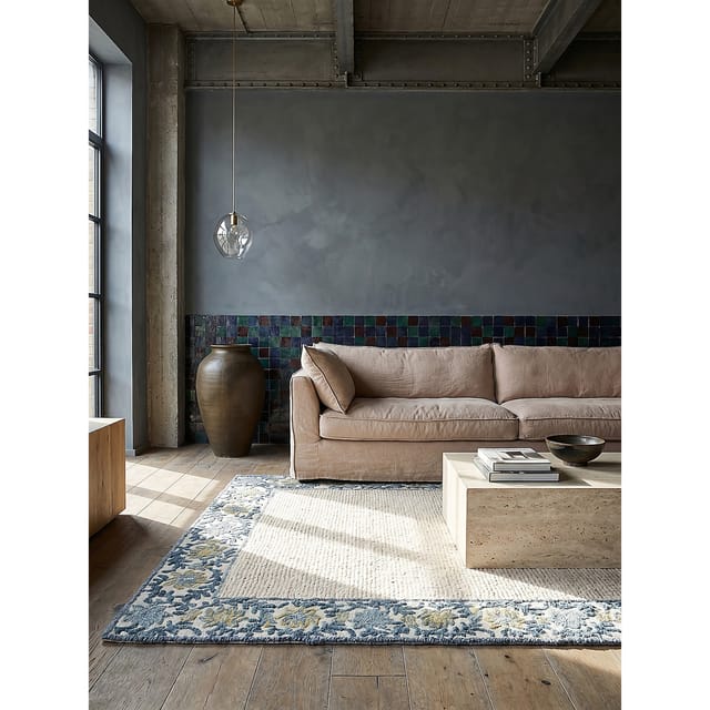 Teppich floral Blau 120 x 170 cm - BROK Kadima Design