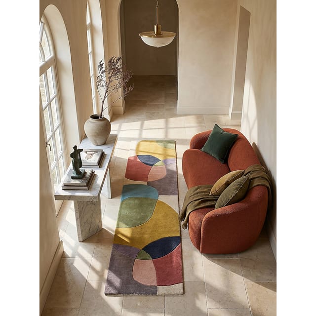 Läufer Wolle Bunt 60 x 230 cm - AIRE Kadima Design
