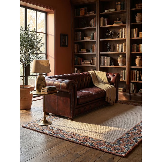 Wollteppich floral Rot 160 x 230 cm - BROK Kadima Design