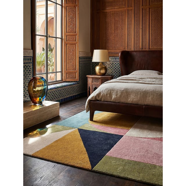 Wollteppich handgeschnitzt Bunt 200 x 290 cm - DEBEN Kadima Design