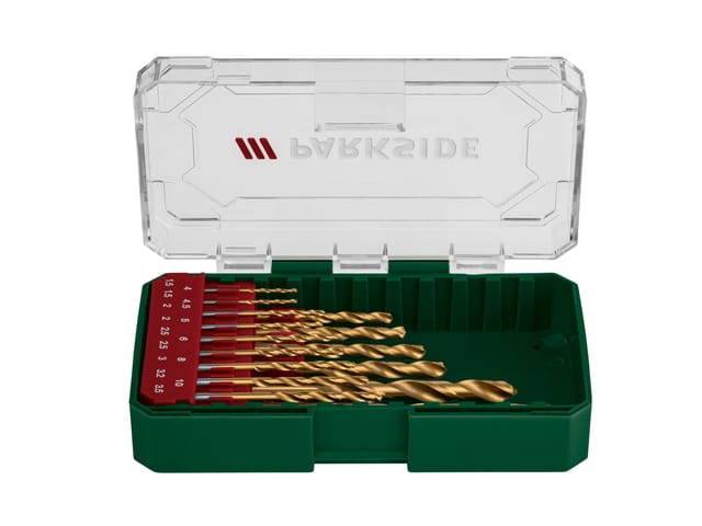 PARKSIDE® HSS-Spiralbohrer- / Steinbohrer- / Holzbohrer- / Bitschrauber-Set (spiralbohrer set)