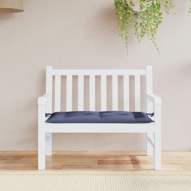 Gartenbank-auflage Marineblau 100x50x7 Cm Oxford-gewebe