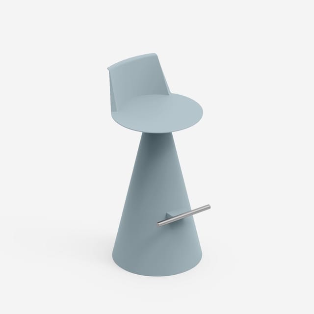 Design-hocker Polyethylen Indoor Outdoor Lira - Blau