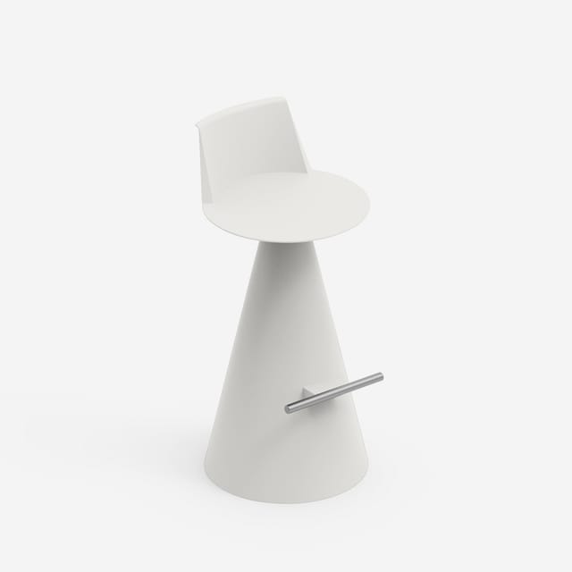 Design-hocker Polyethylen Indoor Outdoor Lira - Weiß