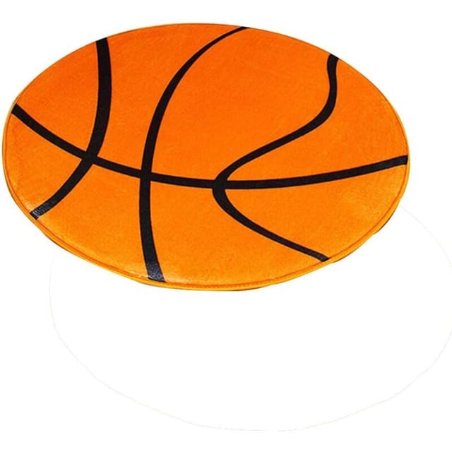 3d-gedruckter Teppich Mit Basketball-muster Für Schlafzimmer, Badezimmer, Computerstuhl – Rutschfeste Bodenmatte, Kissenbezug Für Wohnzimmerdekor