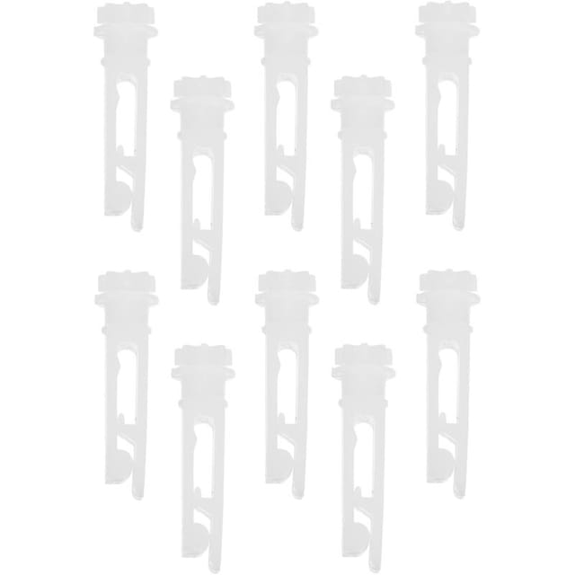 10er-pack Vinyl-reparaturklammern Für Vertikaljalousien – Zur Reparatur Von Vertikaljalousien, Lamellen, Vorhängen – Weiß