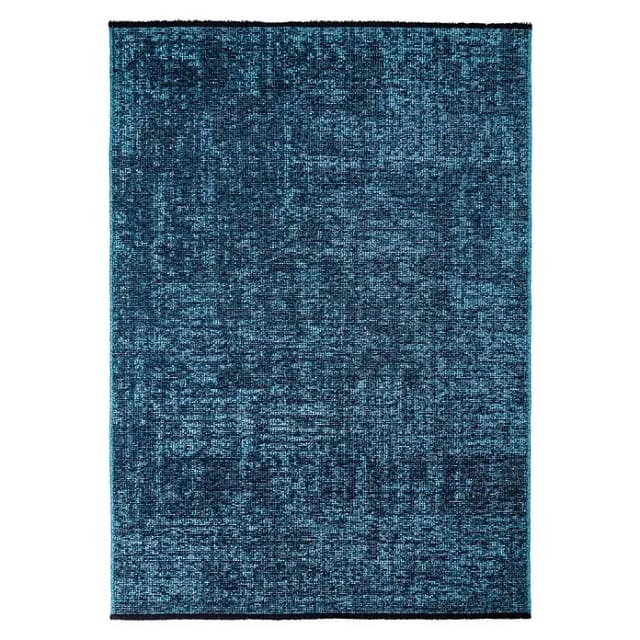 Flachgewebeteppich Space (Blau, 340 x 240 cm, 84 % Baumwolle, 16 % Polyester)