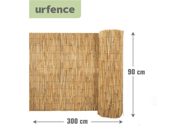 urfence Sichtschutz Schilf 90 x 300 cm Braun