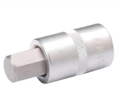 BGS Bit-Einsatz 4257, Antrieb Innenvierkant 12,5 mm (1/2"), Innensechskant 14 mm