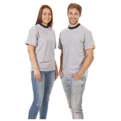 ESD-T-Shirt, Größe S, Farbe grau