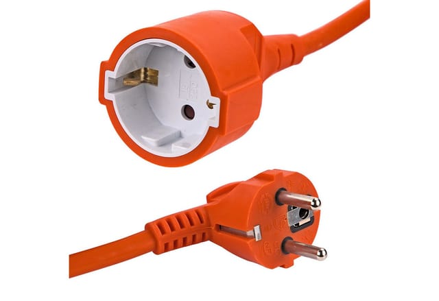 DEMA 25 m Verlängerungskabel orange H05VV-F 3G1,5 mm² Verlängerungskabel